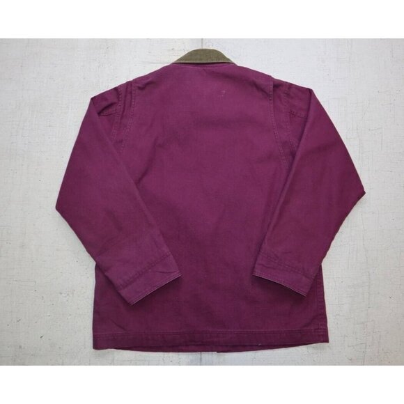 Vintage 90s LL Bean Barn Chore Jacket Canvas Lined Chore Coat Women Sz M - Picture 4 of 9